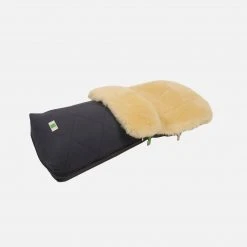 Kaiser Home & Baby Care Organic Cotton/Sheepskin Universal Pushchair Footmuff - Dark Anthracite
