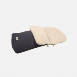 Kaiser Organic Cotton Vegetable/Mimosa Tanned Sheepskin Universal Pushchair Footmuff - Dark Anthracite