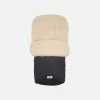 Kaiser Organic Cotton Vegetable/Mimosa Tanned Sheepskin Universal Pushchair Footmuff - Dark Anthracite