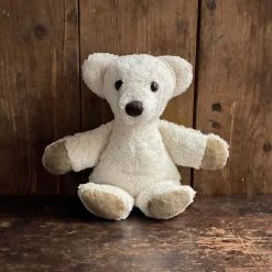 Kallisto Small Organic Cotton & Wool Bear - Natural