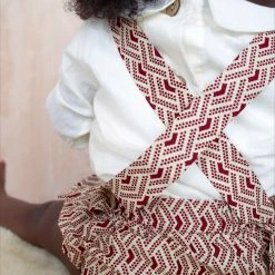 Kamso Baby Wax Cotton Anwuli Romper - Plum Fawn Cotton & Linen