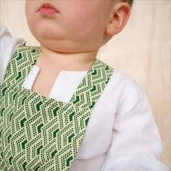 Kamso Baby Wax Cotton Anwuli Romper - Forest Fawn Cotton & Linen