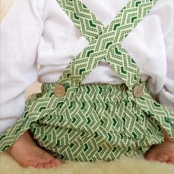 Kamso Baby Wax Cotton Anwuli Romper - Forest Fawn Cotton & Linen