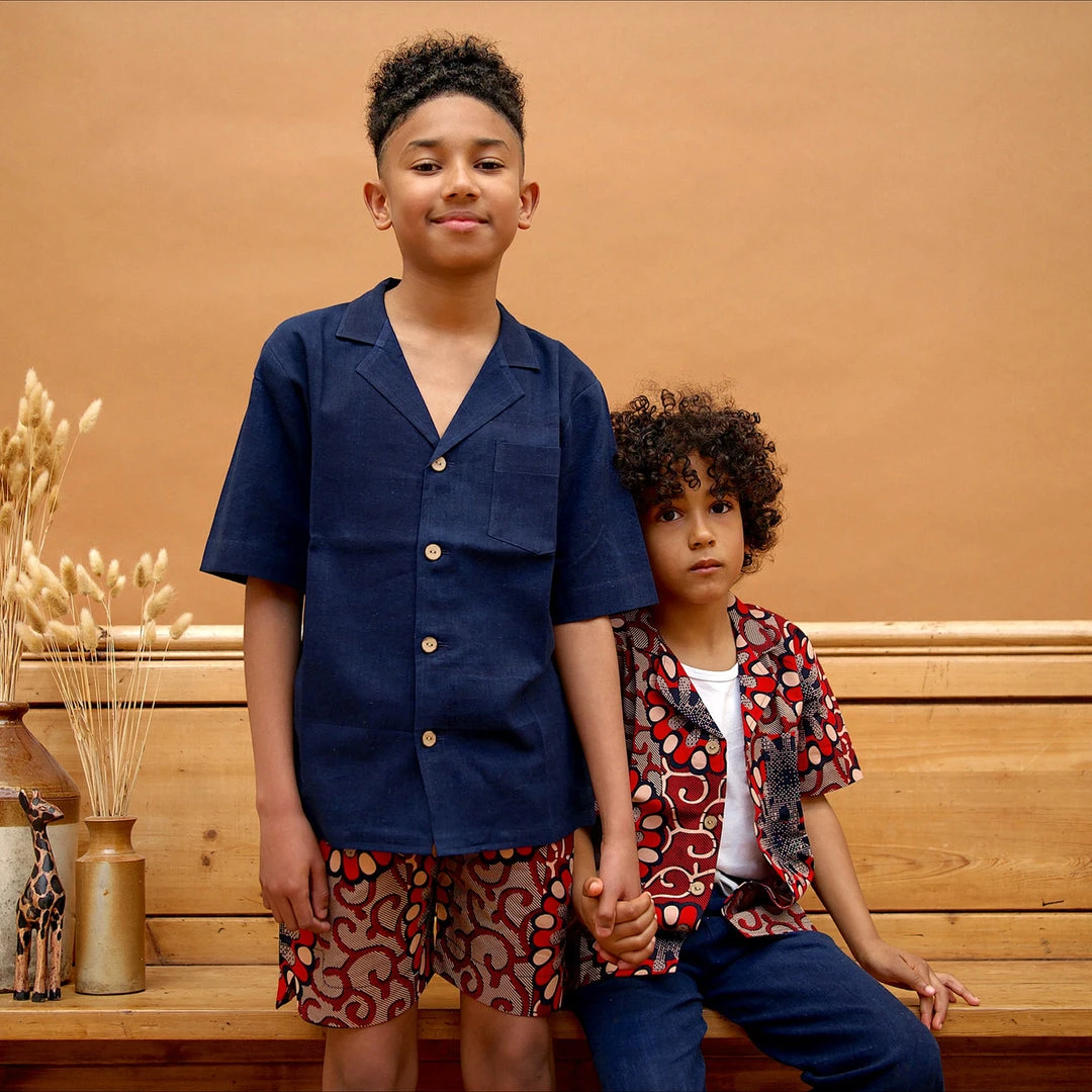 Kamso Cotton Temi Shirt - Deep Dark Indigo