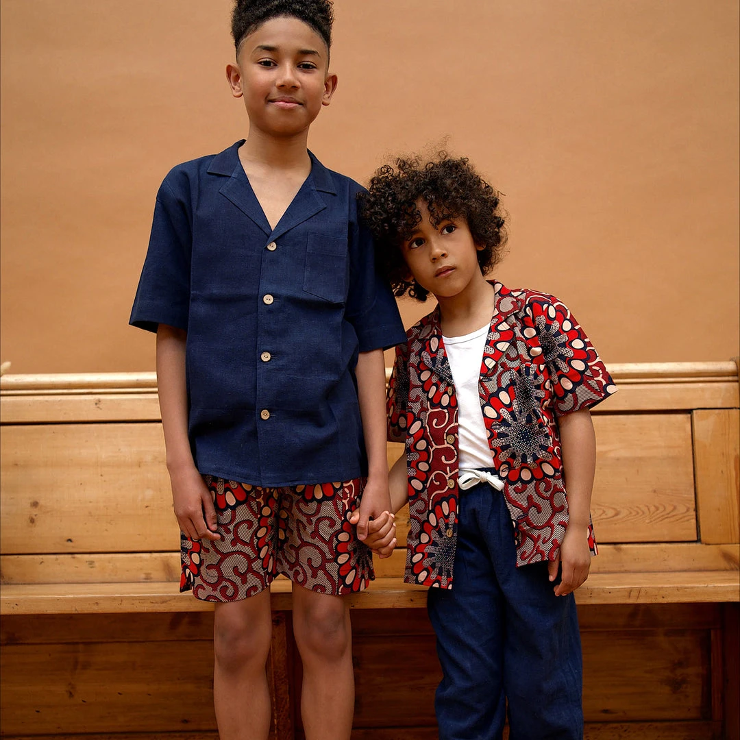 Kamso Cotton Temi Shirt - Deep Dark Indigo