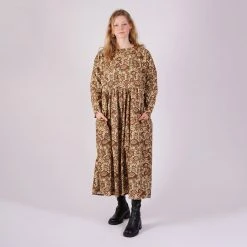 Kate Sheridan Women's Cotton Flow Dress - Brown Posey