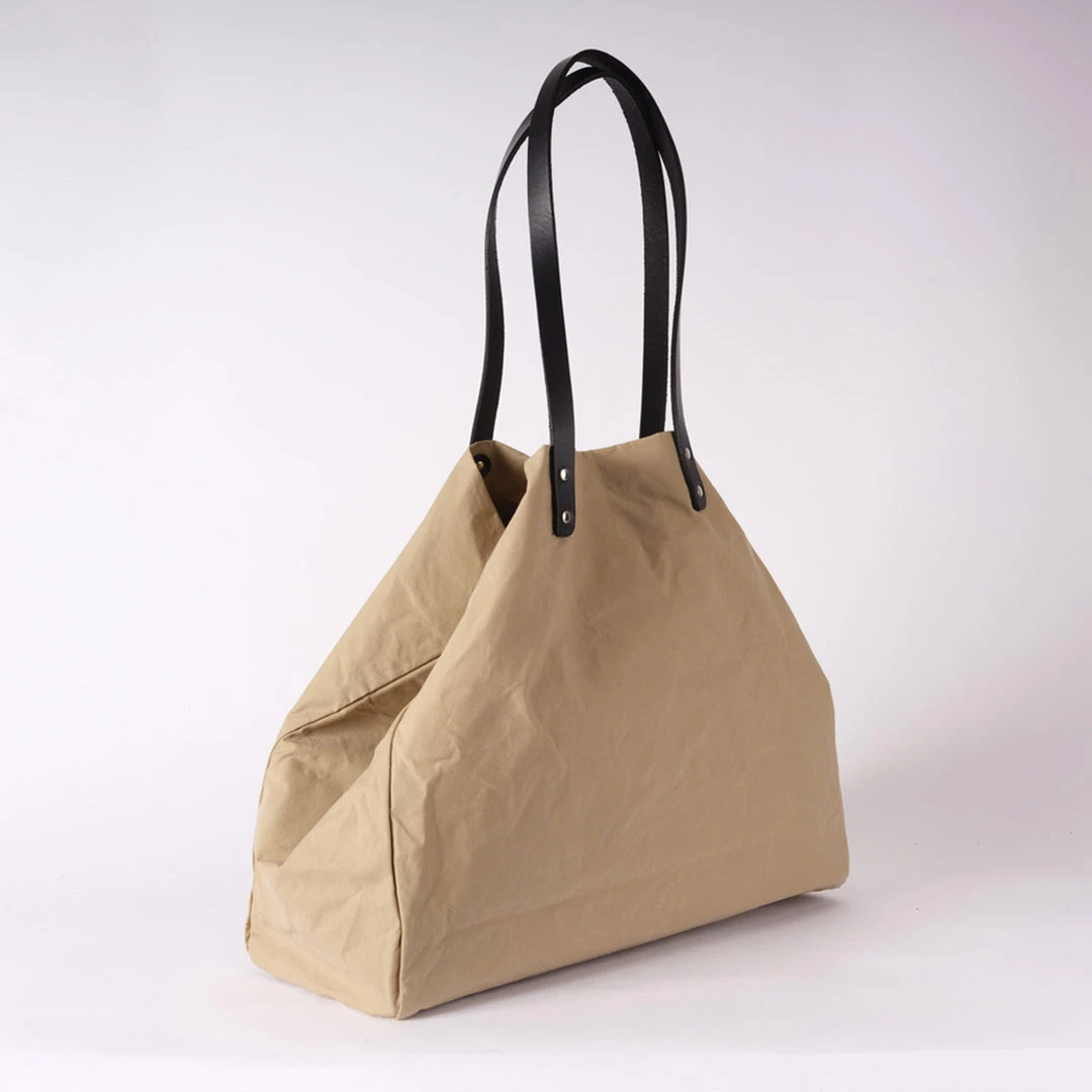 Kate Sheridan Waxed Cotton Giga Tote - Beige SALE