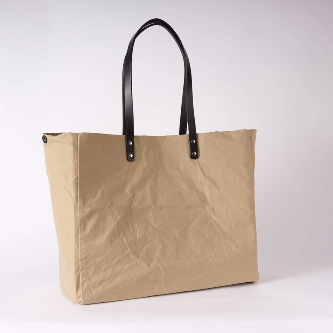 Kate Sheridan Waxed Cotton Giga Tote - Beige SALE