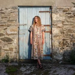 Kate Sheridan SALE Women's Cotton Summer Flow Dress - Band Floral