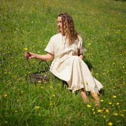 Kate Sheridan Women's Cotton Summer Flow Dress - Ditsy Acorn