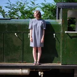 Kate Sheridan SALE Women's Cotton Gunnera Dress - Blue Gingham