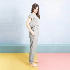 Ketiketa Women's Hand Woven Cotton Adéle Jumpsuit - Teal SALE