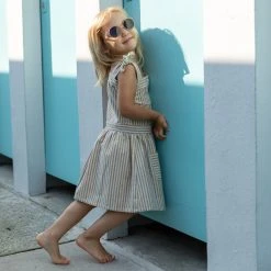 Ketiketa SALE Hand Woven Cotton Hazel Dress - Rainbow Stripe