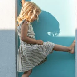 Ketiketa SALE Hand Woven Cotton Hazel Dress - Rainbow Stripe