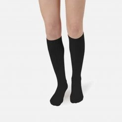 Collegien Adults Adult's Cotton Knee Socks - Coal