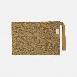 Konges Sløjd Organic Cotton Changing Mat - Winter Leaves Mustard