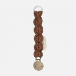 Konges Sløjd Merino Wool Soother/Pacifier Clip - Toffee