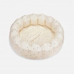 Konges Sløjd Cotton & Linen Large Shell Paddling Pool - Dot Bronze Brown