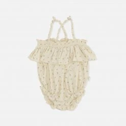 Konges Sløjd SALE Organic Cotton Reya Romper - Ete Bleu