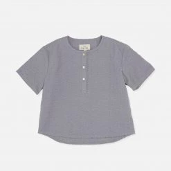 Konges Sløjd SALE Cotton Seersucker Ace Shirt - Sleet