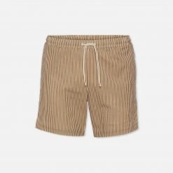 Konges Sløjd Men’s Asnou Swimshorts - Bronze Brown Adults