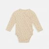 Konges Sløjd Organic Cotton Newborn LS Wrap Body - Petales