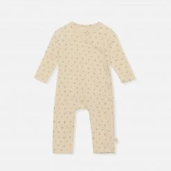 Konges Sløjd Organic Cotton Newborn LS Romper- Petales