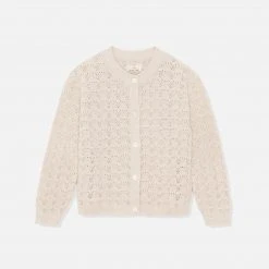 Konges Sløjd Organic Cotton Iris Knit Cardigan - Summer Sand SALE