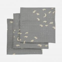 Konges Sløjd Organic Cotton Muslins - Bonne Nuit - Set Of 3