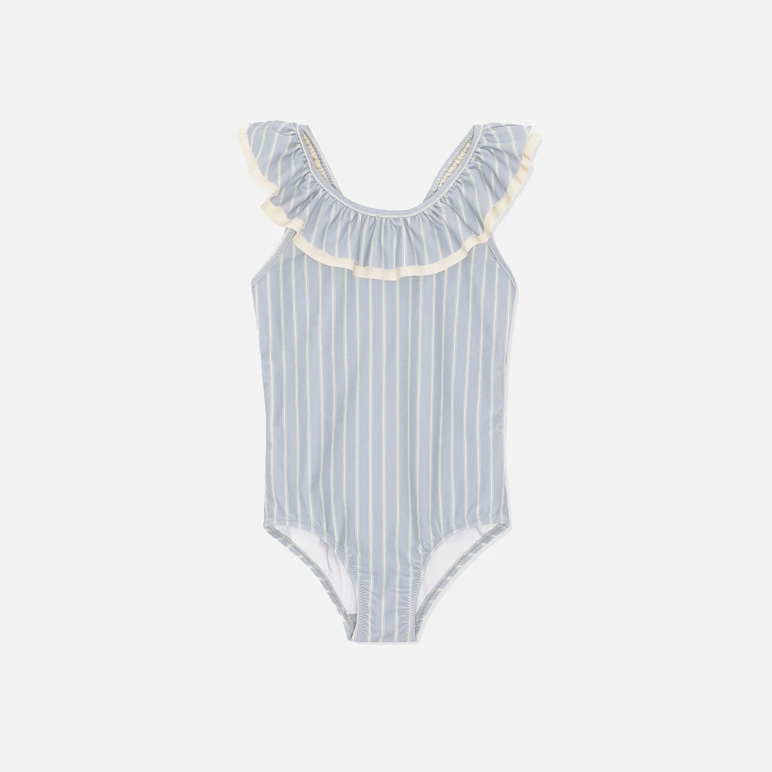 Konges Sløjd Moule Frill Swimsuit - Sailor Stripe