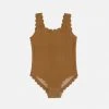 Konges Sløjd Scallop Swimsuit - Bronze Brown