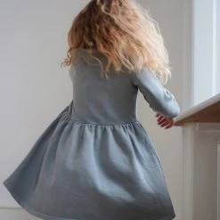 Konges Sløjd SALE Organic Cotton Lou Dress - Sleet