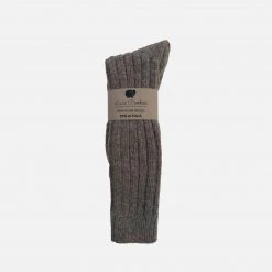 Lana Bambini Adult’s Wool/Alpaca Chunky Long Socks - Cocoa Outlet