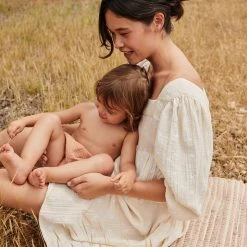 Liilu Women's Organic Cotton Marlene Dress - Ecru SALE