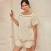 Liilu SALE Women's Organic Cotton Pepijn Pyjama - Milk
