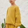 Liilu Cotton Waffle Sweatshirt - Olivenite