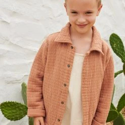 Liilu Organic Cotton Muslin Mailo Jacket - Toast SALE