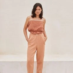 Liilu Women's Organic Cotton Paloma Top - Check