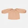 Organic Cotton Muslin Liilu Blouse - Apricot Cream