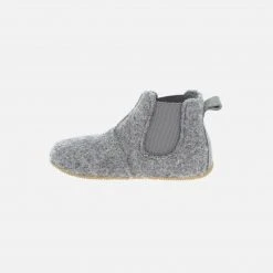 Living Kitzbühel Boiled Wool Early Walker Chelsea Slipper Shoe - Grey
