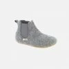 Living Kitzbühel Boiled Wool Early Walker Chelsea Slipper Shoe - Grey