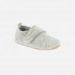 Living Kitzbühel Undyed Boiled Wool Slipper Shoe - Natural Ecru