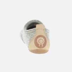 Living Kitzbühel Adult’s Undyed Boiled Wool Slipper - Natural Ecru