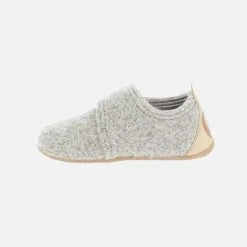 Living Kitzbühel Adult’s Undyed Boiled Wool Slipper - Natural Ecru