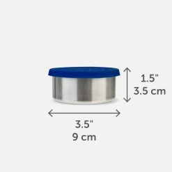 LunchBots Home & Baby Care Stainless Steel Large Condiment Container - Blue - Set Of 2