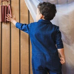 Mabo Cotton Wylie Romper - Denim