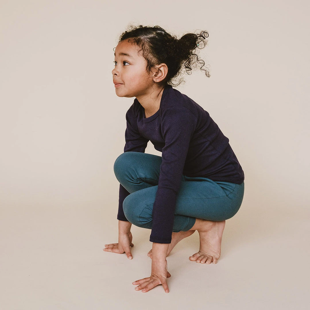 Mabo Organic Cotton Leggings - Azure