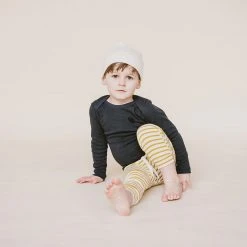 Mabo Cotton & Linen Organic Cotton LS Lap Tee - Ink