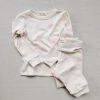 Mabo Organic Cotton Spotted Pyjamas - Pink Cotton & Linen