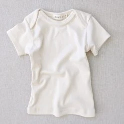 Mabo Cotton & Linen Organic Cotton SS Lap Tee - Natural